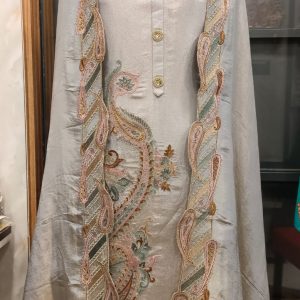 Embriodered Unstiched Suit